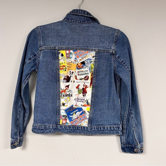 Upcycled Retro Disney Characters.  Levi Strauss, Upcycled Denim Jeans Jacket, L - Picture 3 of 10